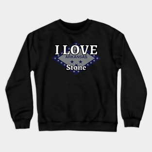 I LOVE Stone | Arkensas County Crewneck Sweatshirt